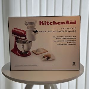 Kitchen Aid sifter + scale