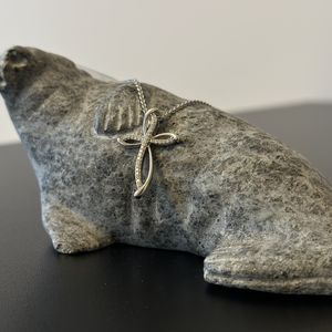 Støvring design - sølv kors med zirkonia