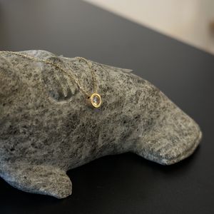 Kocan 14 karat halskæde med en Zirkonia