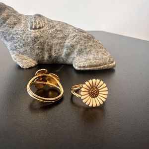 2 stk Daisy ringe