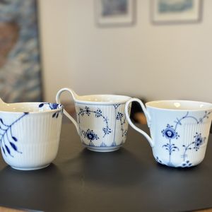 Royal Copenhagen - 3 stk krus med hank
